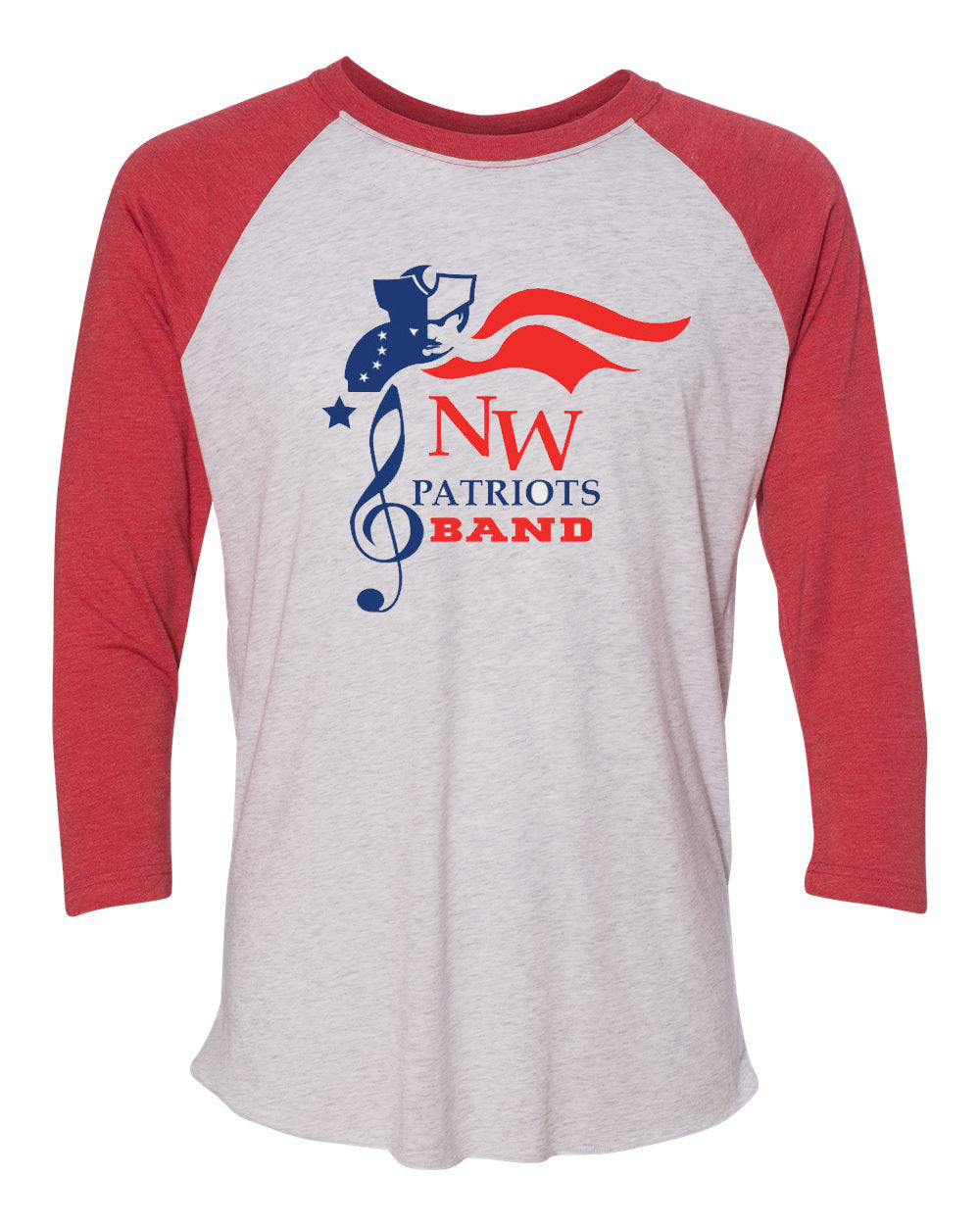 North Warren Marching Band design 3 raglan shirt