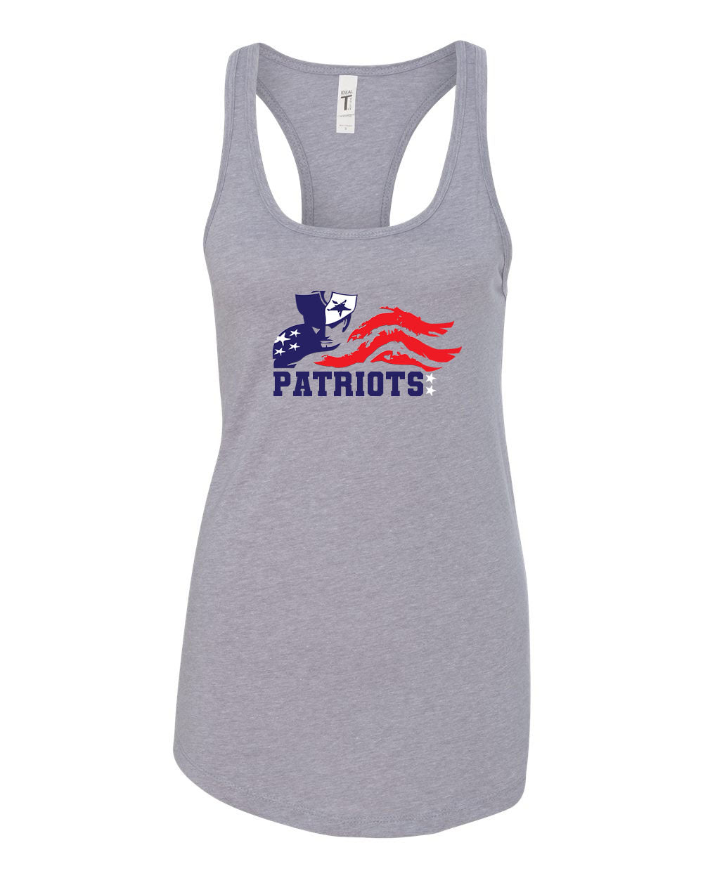 Patriots Distressed Racerback Tank Top