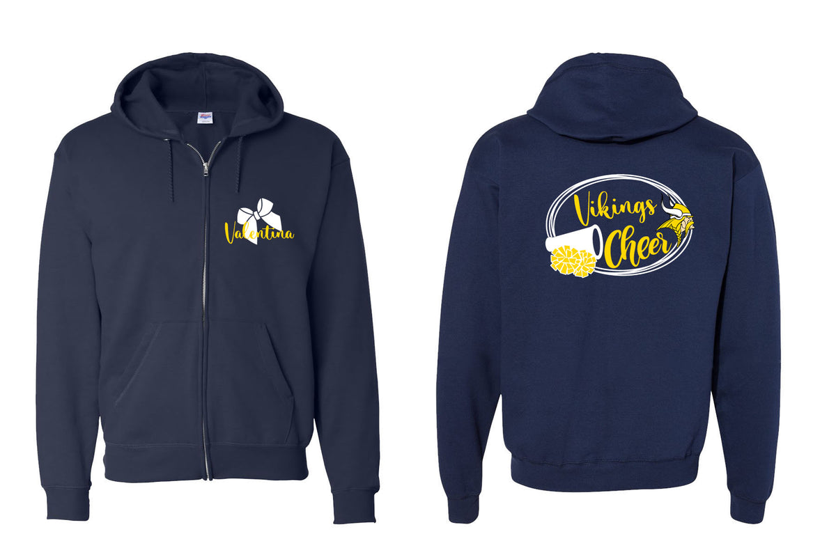 Vikings Cheer design 1 Zip up Sweatshirt