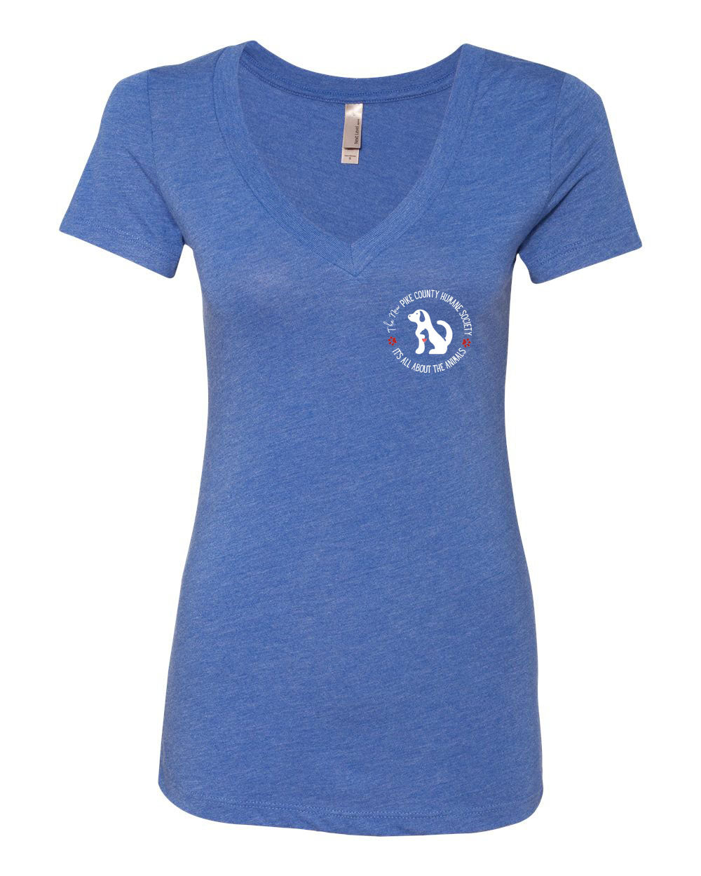 Pike County Humane Society Left Chest V-neck T-Shirt