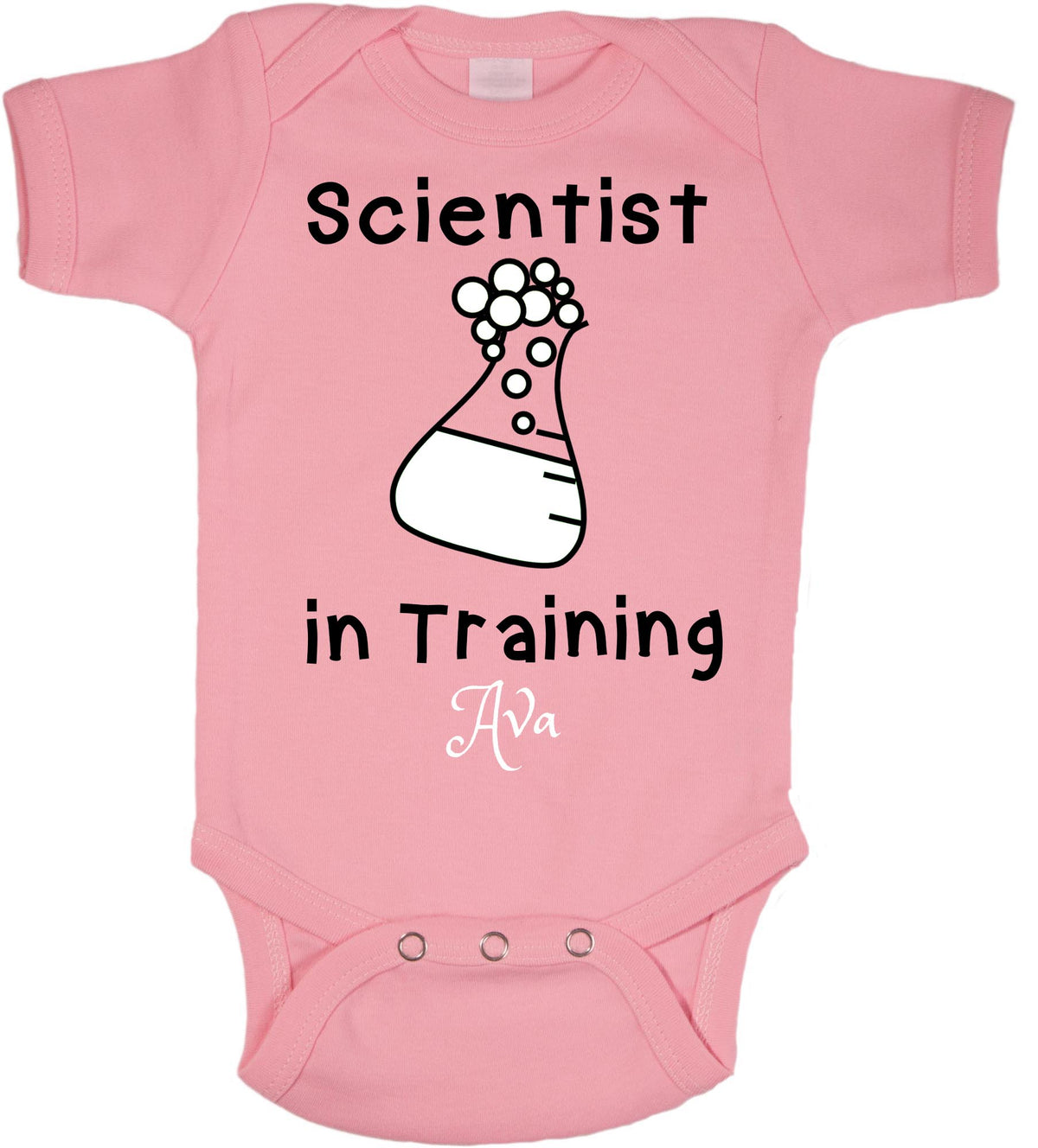 Scientist in training bodysuit