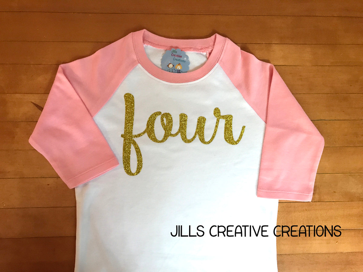 Glitter Number Shirt