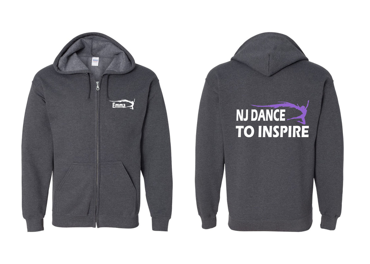 NJ Dance design 2 Zip up Sweatshirt