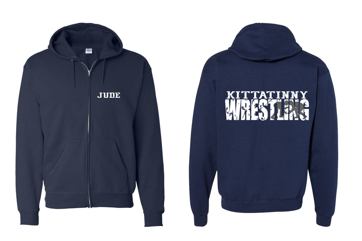 Kittatinny Wrestling Design 2 Zip up Sweatshirt