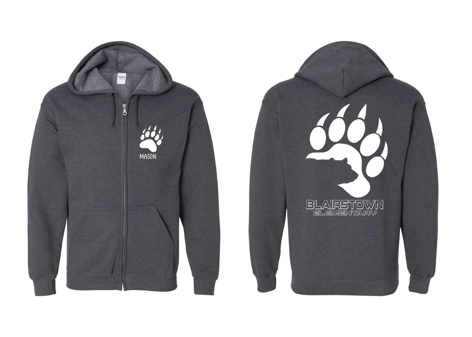 Bears design 2 Zip up Sweatshirt