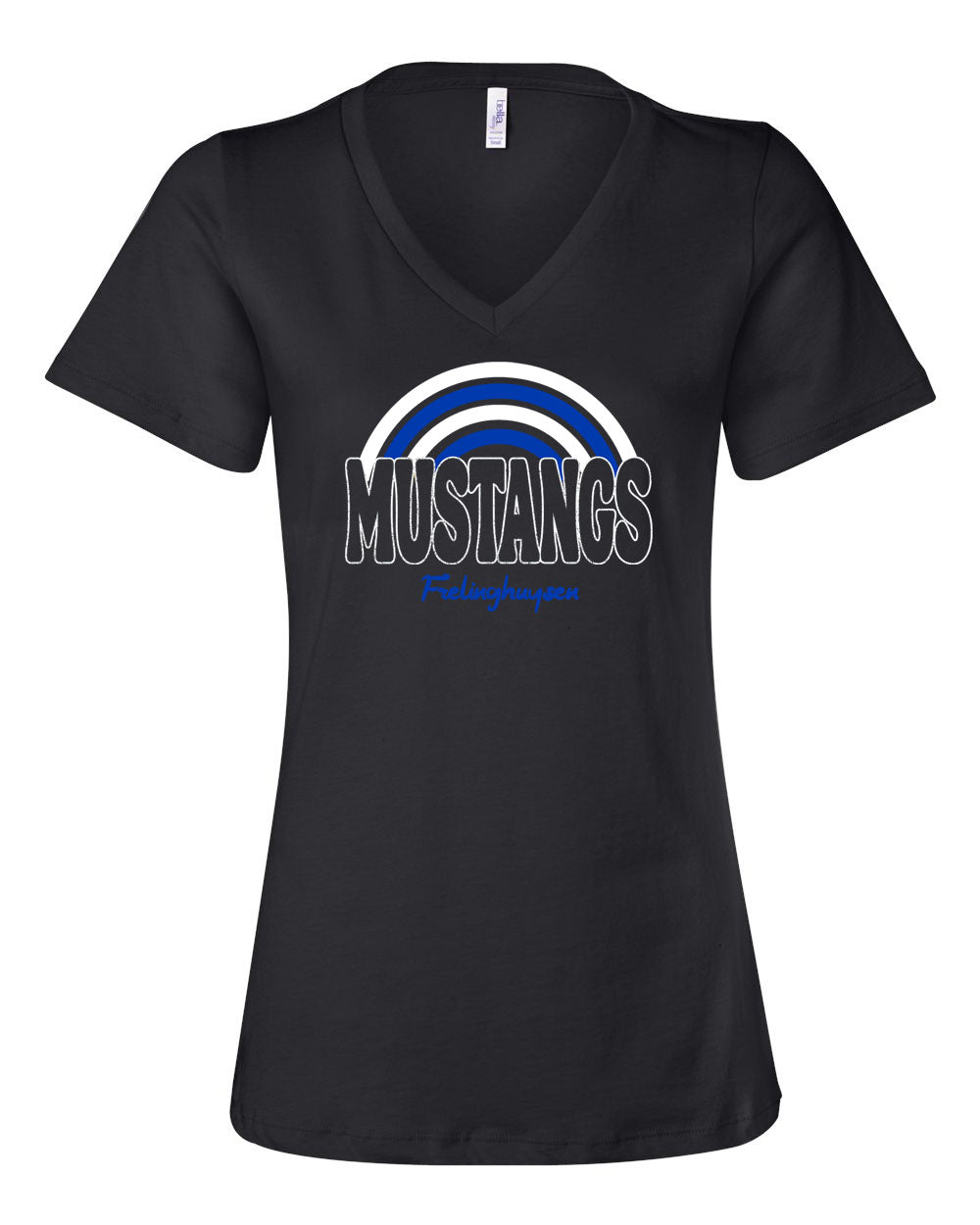 Mustangs Rainbow V-neck T-Shirt