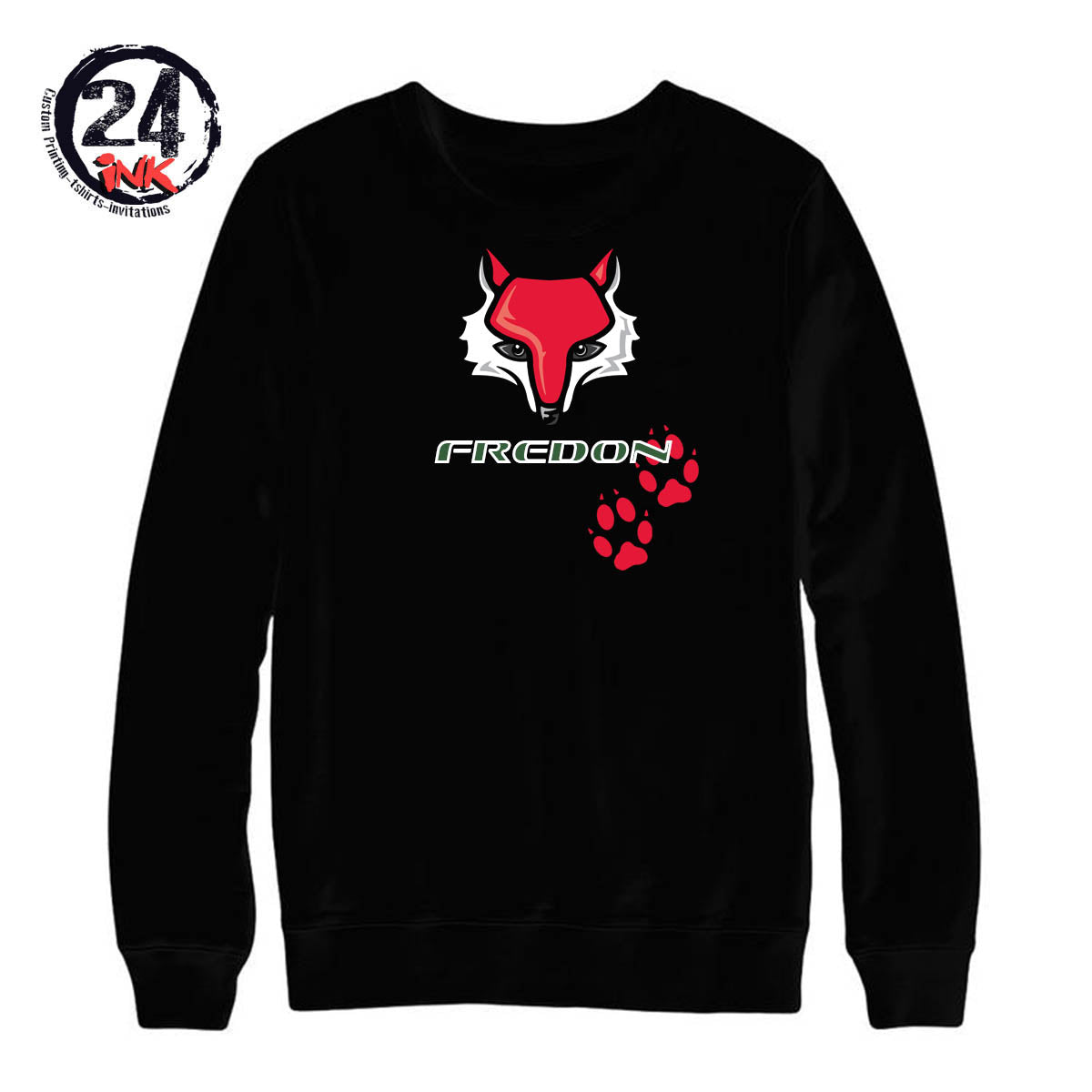 Paws for Fredon non hooded sweatshirt