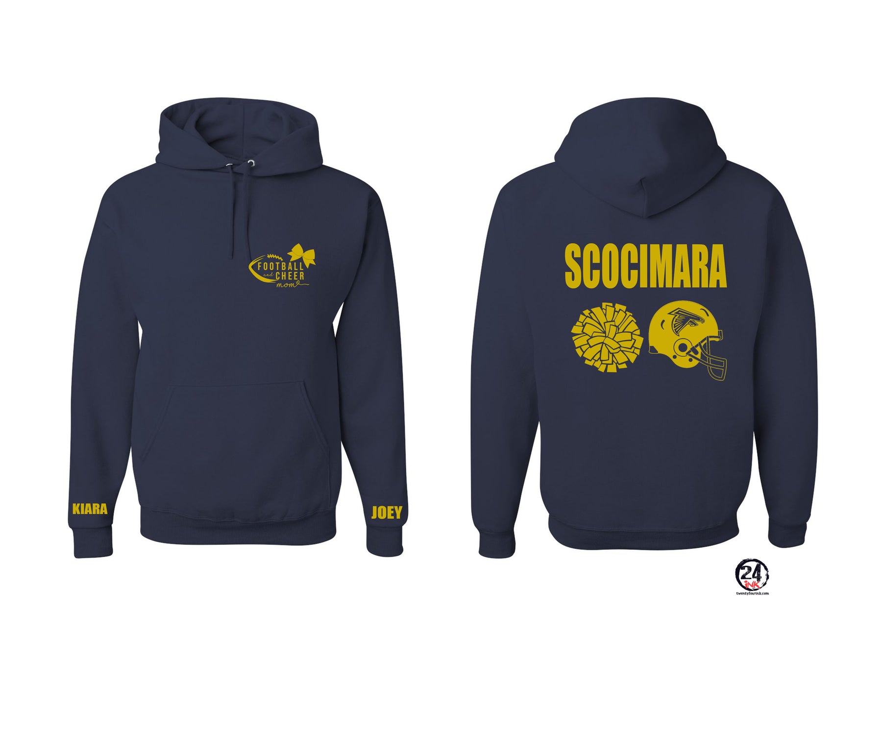 Football Cheer Hooded Sweatshirt