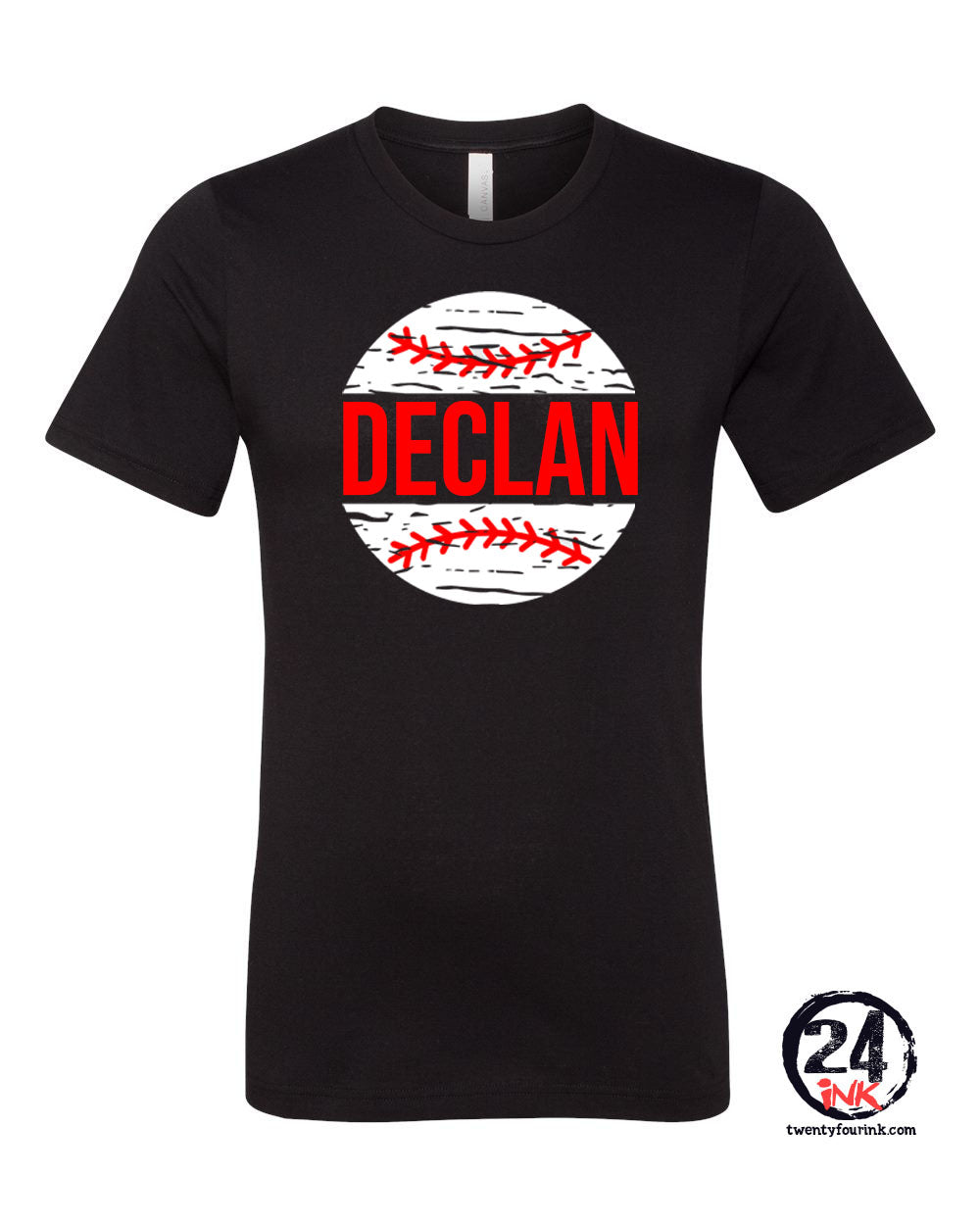 Personalized baseball t-shirt