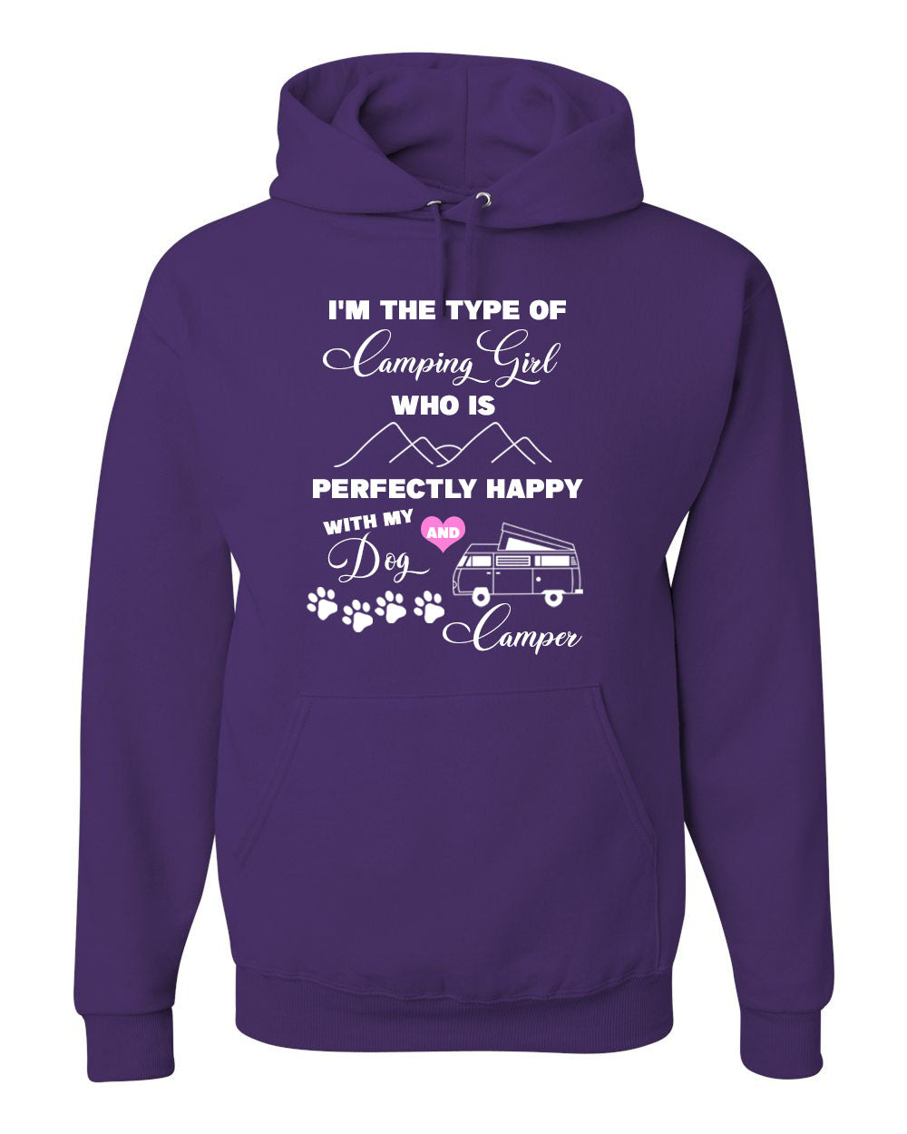 Dogs and Camping Hooded Sweatshirt