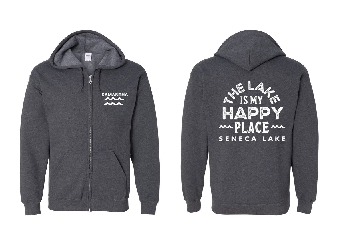 Seneca Lake design 4 Zip up Sweatshirt