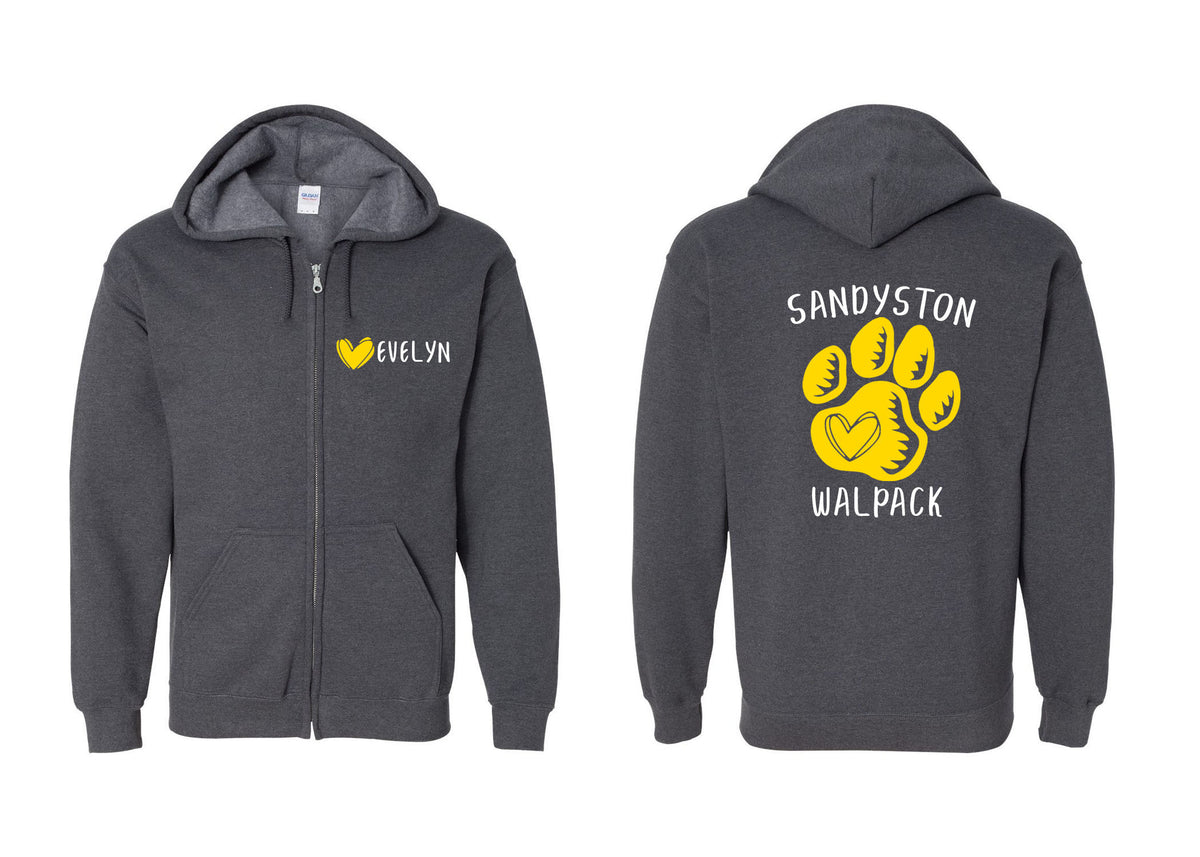 Sandyston Walpack design 1 Zip up Sweatshirt