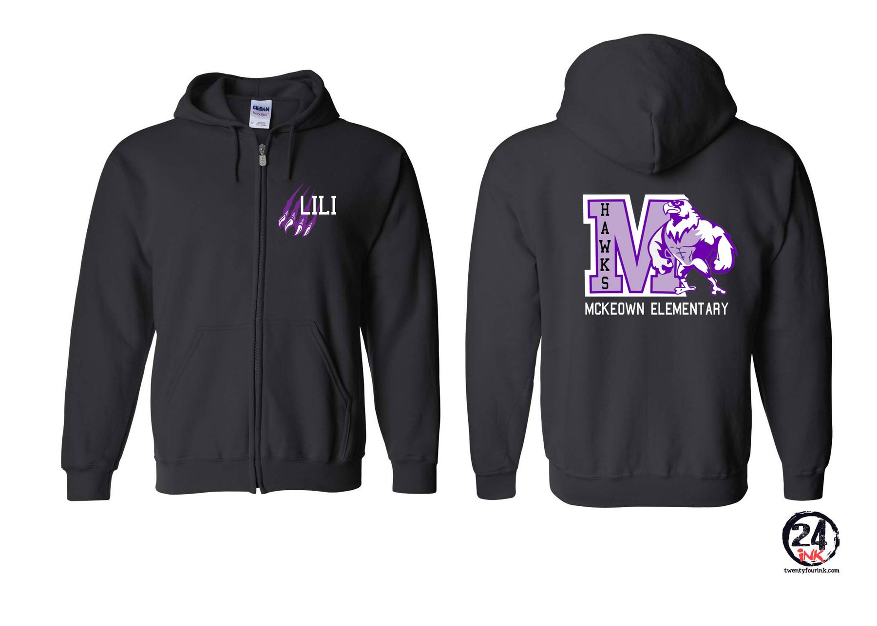 McKeown Design 13 Zip up Sweatshirt