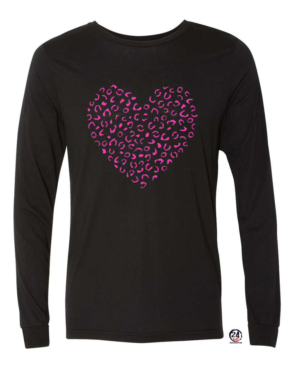 Cheetah Heart Long Sleeve Shirt