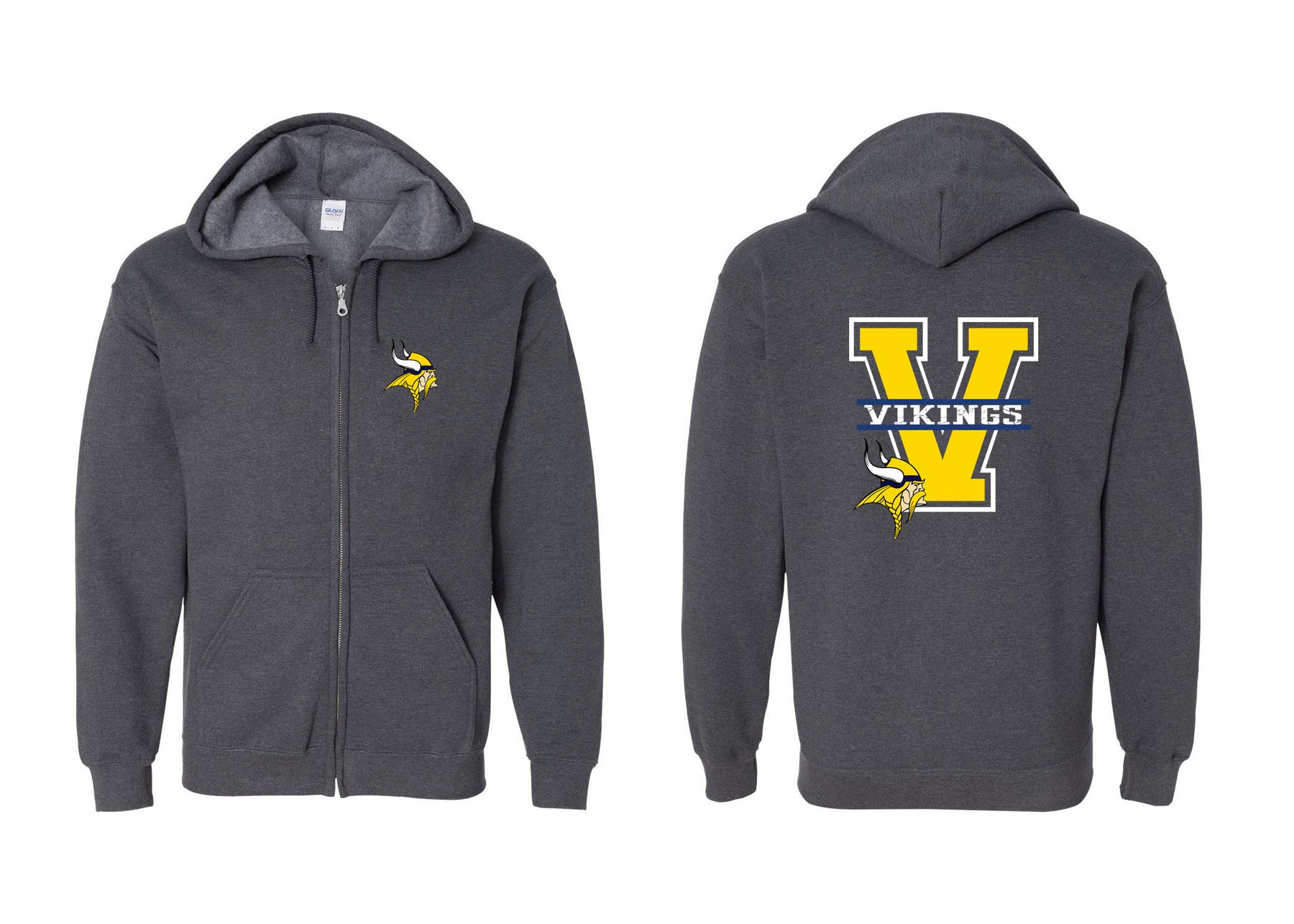 Vernon Design 24 Zip up Sweatshirt