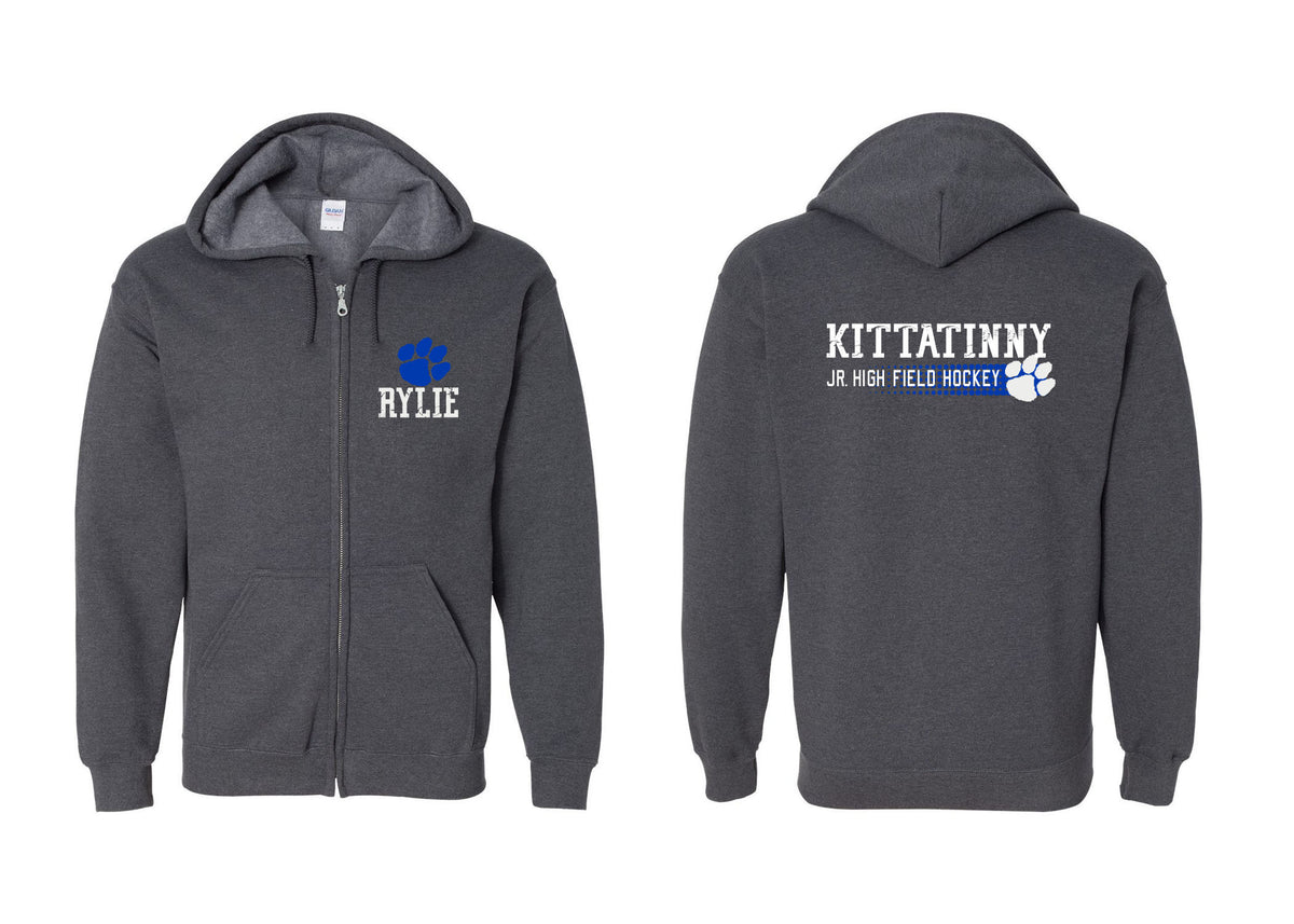 Kittatinny Jr High Field Hockey design 3 Zip up Sweatshirt
