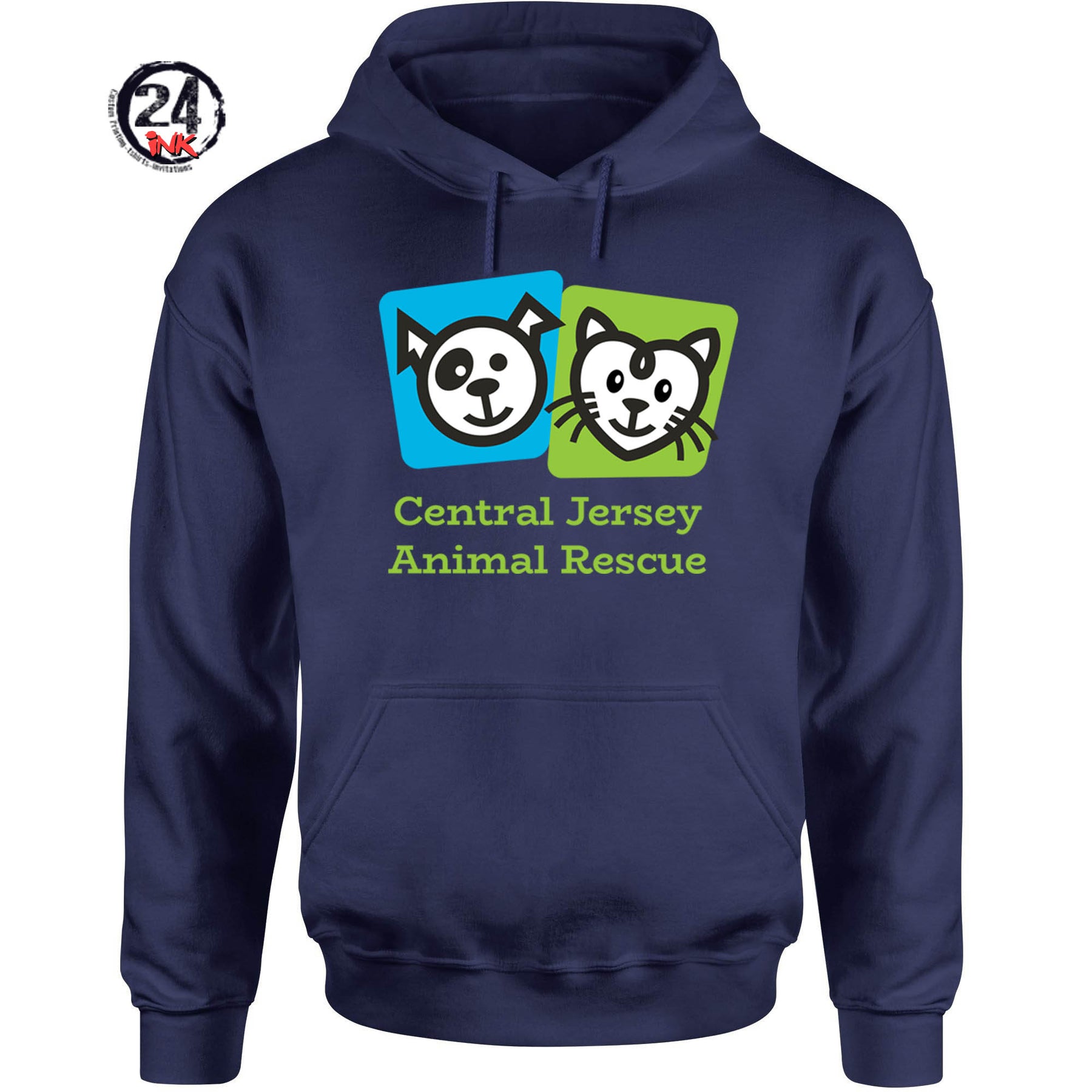 Central Jersey Animal Rescue Logo Hooded Sweatshirt