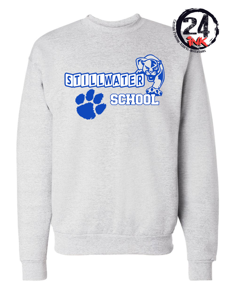 Stillwater School Design 19 non hooded sweatshirt