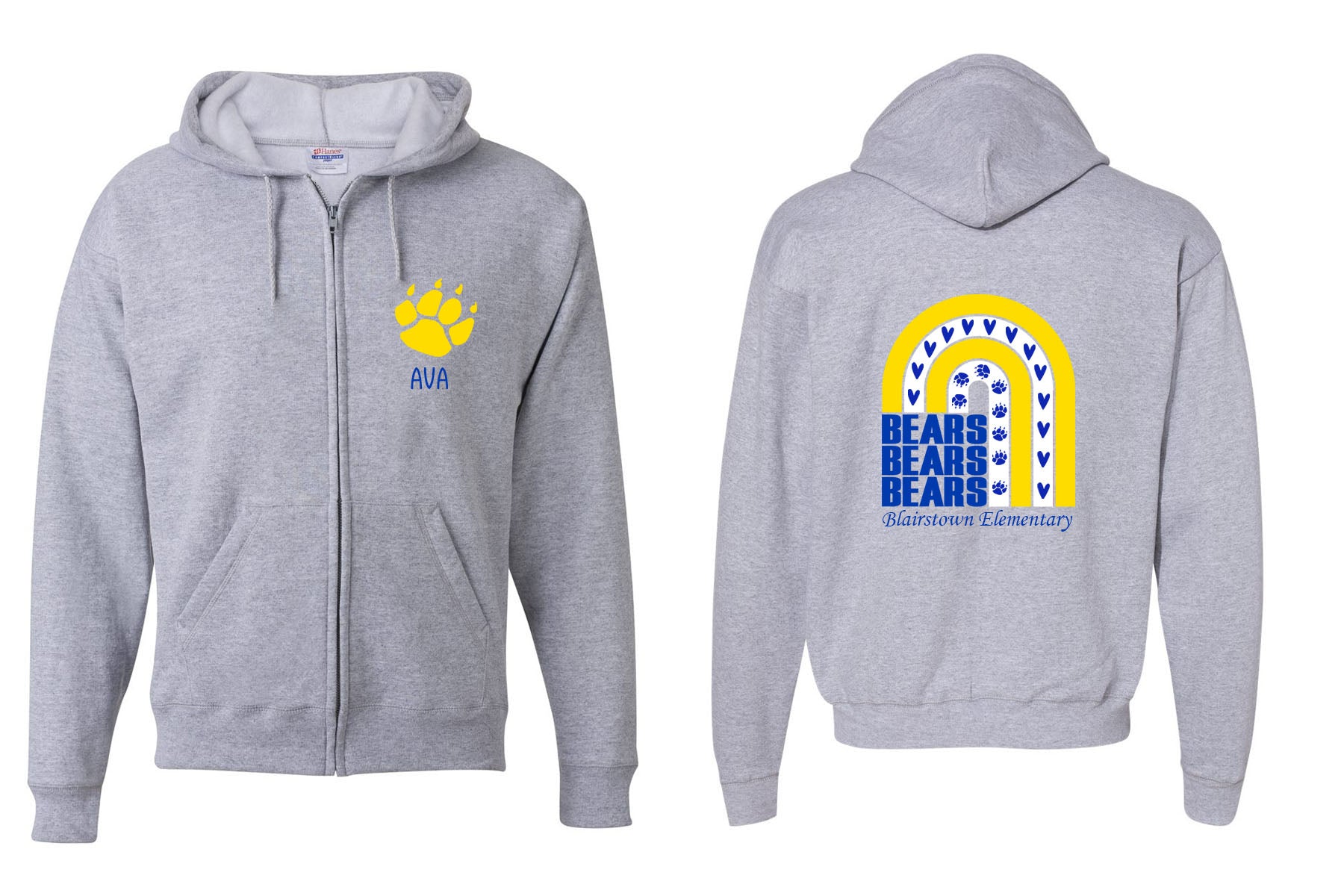 Bears design 7 Zip up Sweatshirt