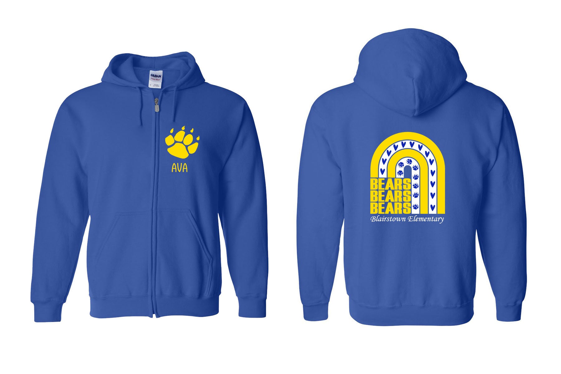 Bears design 7 Zip up Sweatshirt