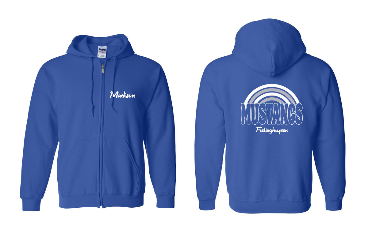 Mustangs Rainbow Zip up Sweatshirt