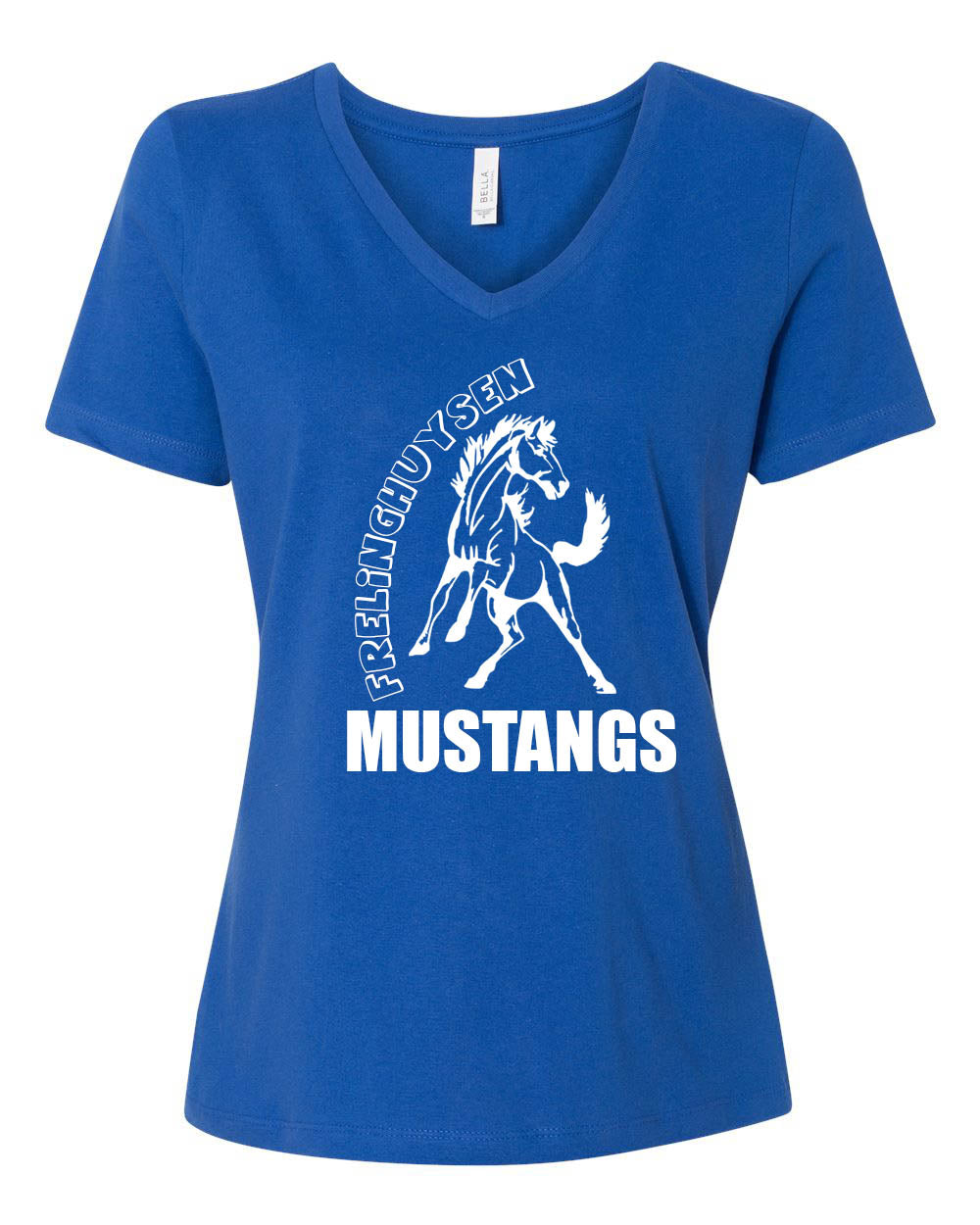 Mustangs Design 4 V-neck T-Shirt