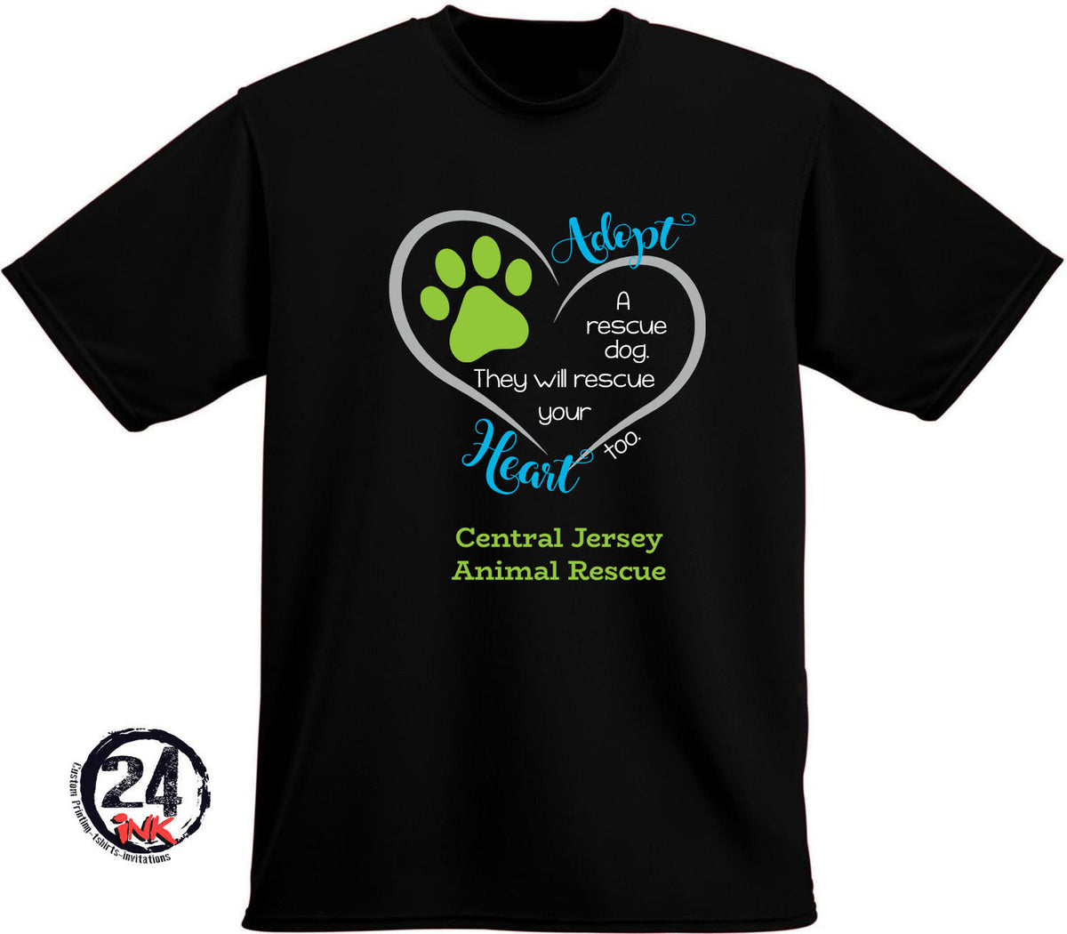 Adopt a rescue t-shirt