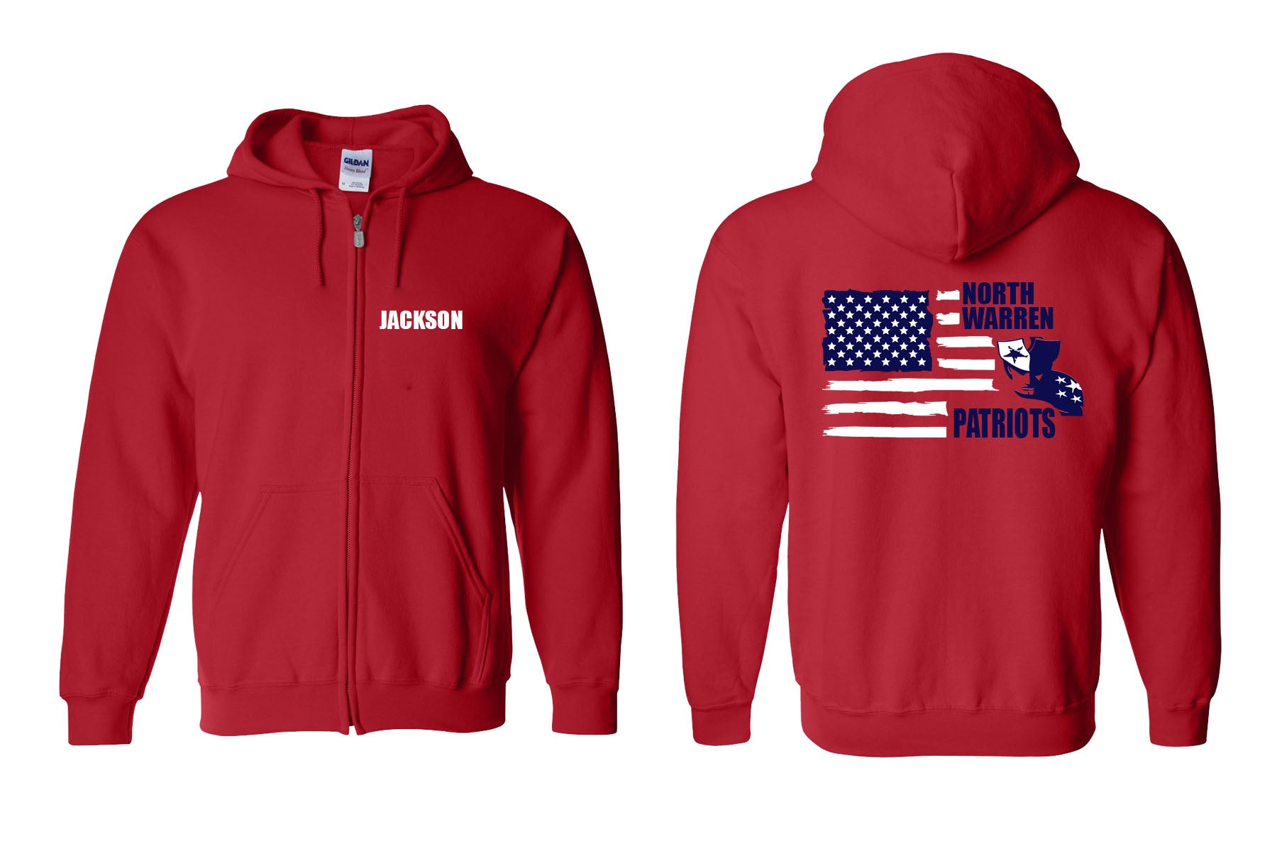 North Warren Zip up Sweatshirt