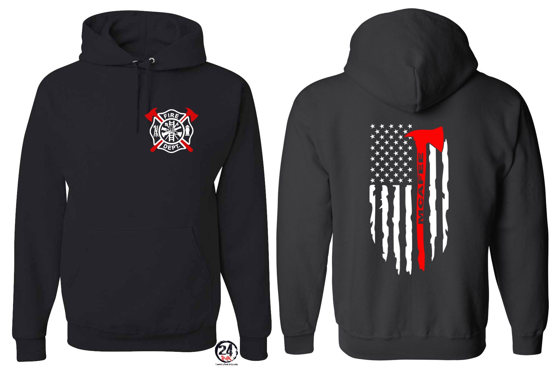 Fire flag Hooded Sweatshirt