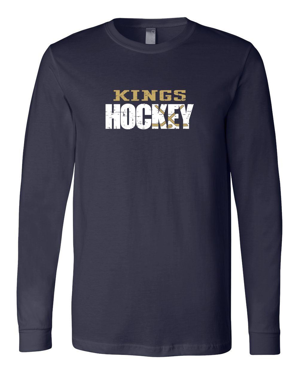 Kings hockey distressed Long Sleeve Shirt