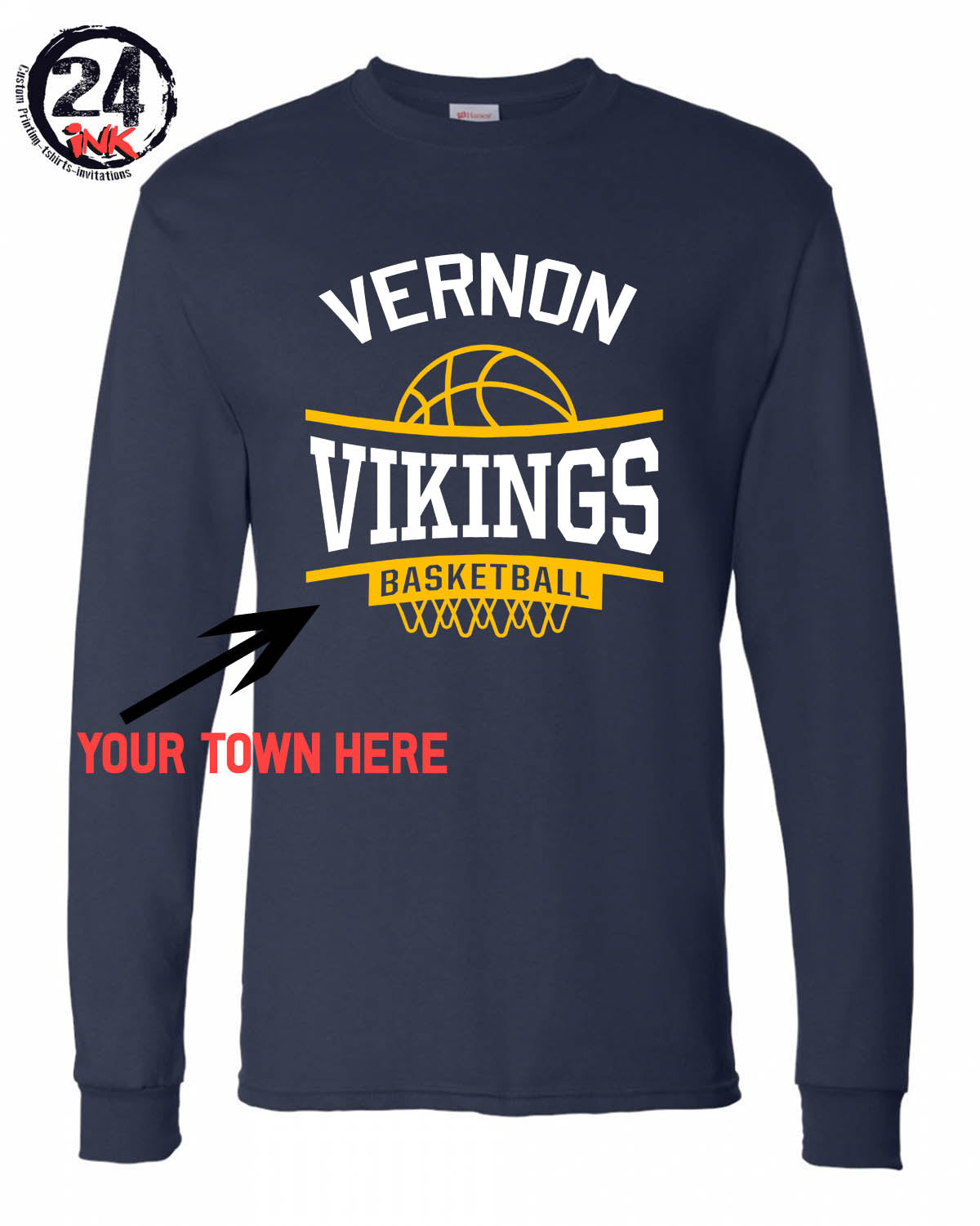 Vikings Basketball Hoop Shirt