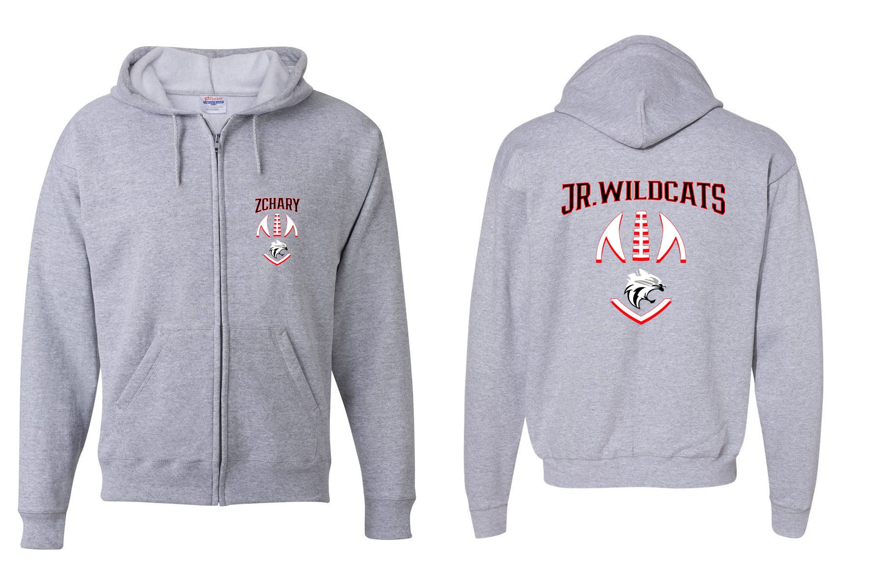 High Point Football design 4 Zip up Sweatshirt