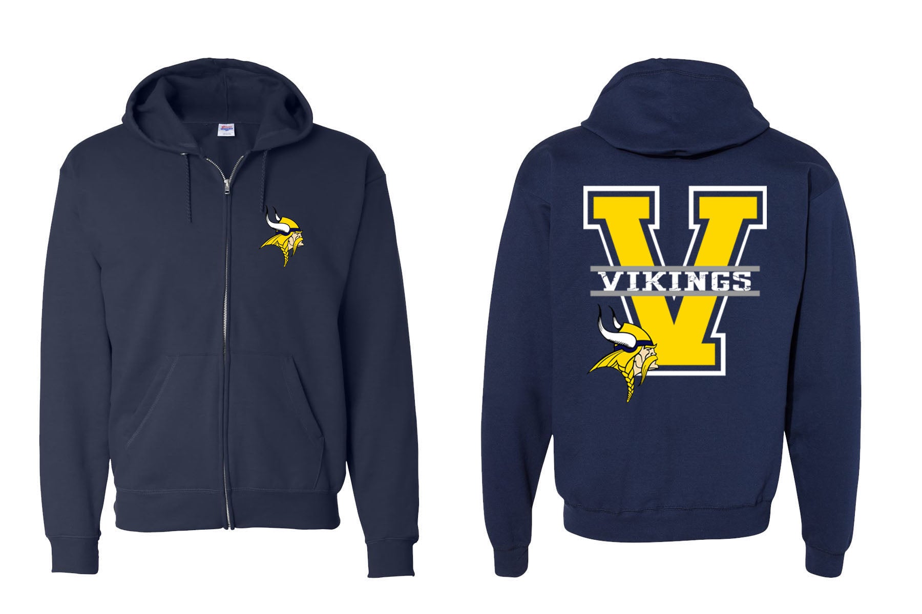 Vernon Design 24 Zip up Sweatshirt