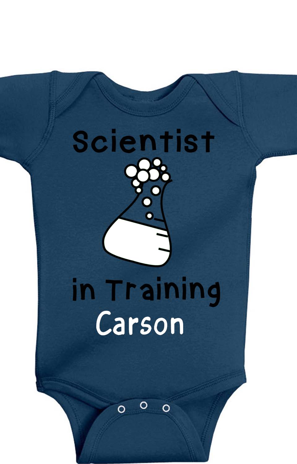 Scientist in training bodysuit