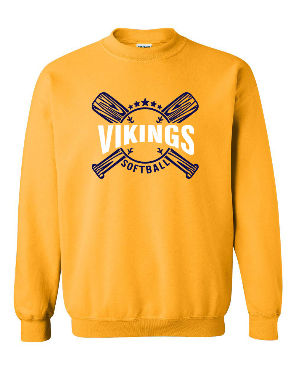 Vikings Bats Softball non hooded sweatshirt