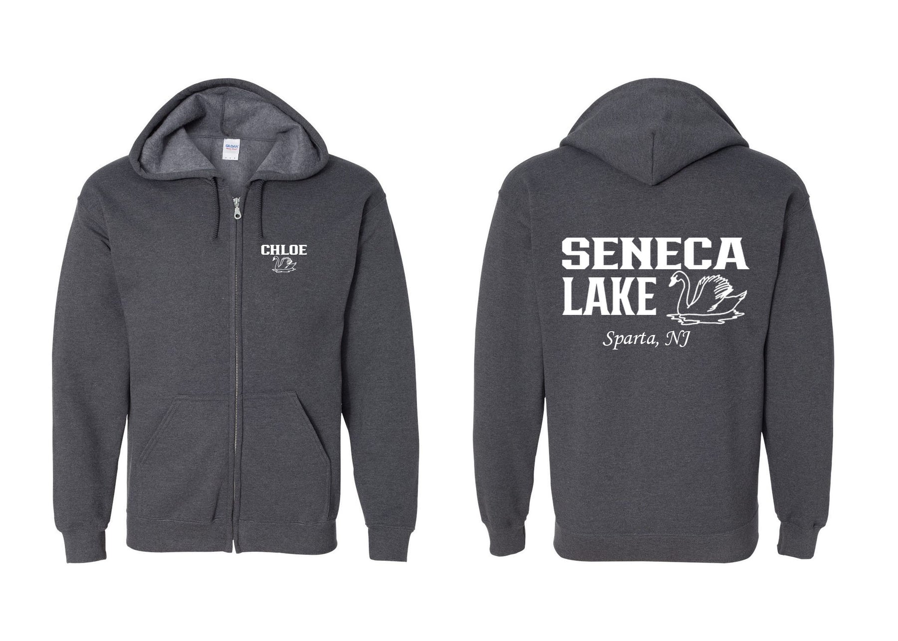 Seneca Lake design 1 Zip up Sweatshirt