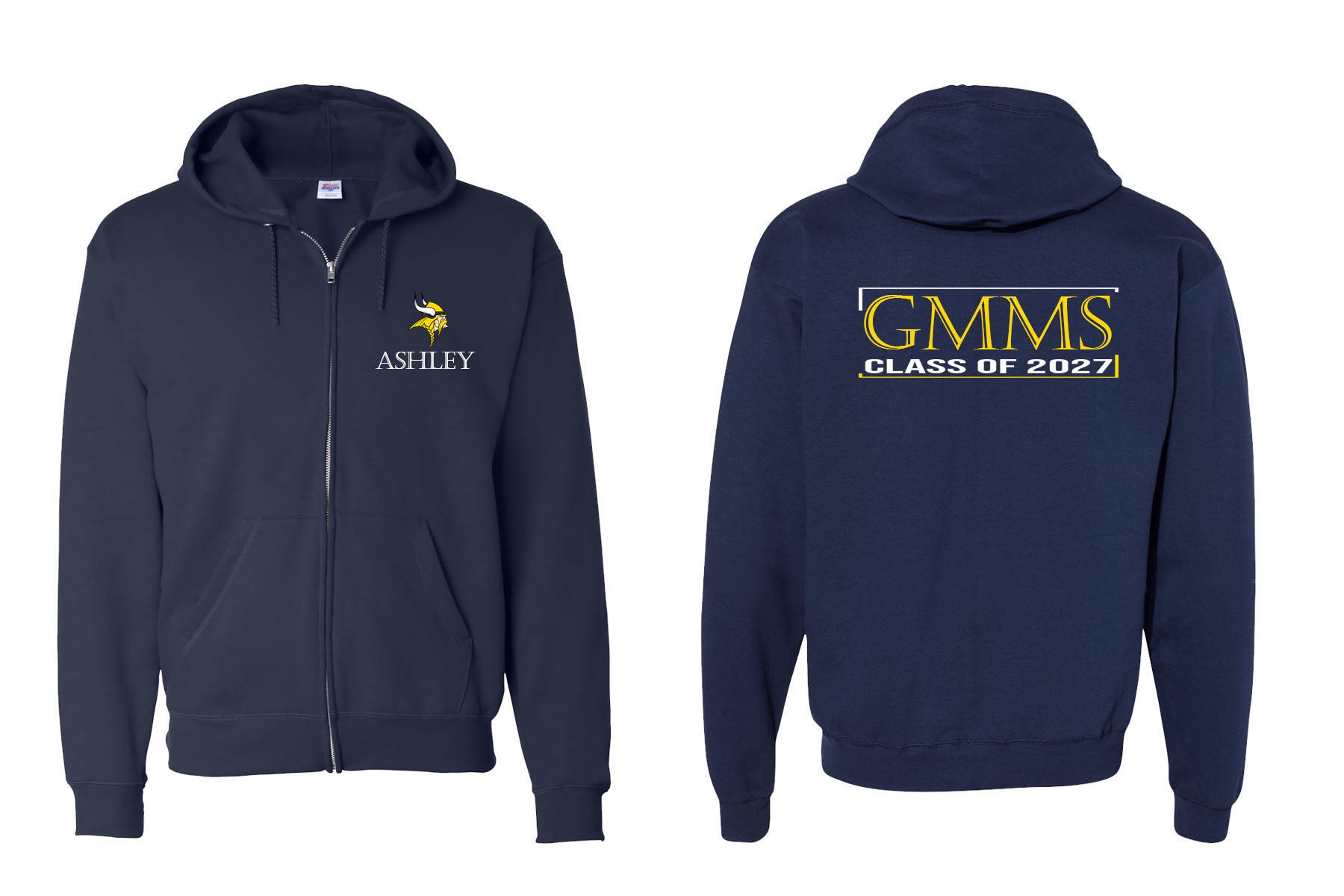 Vernon Design 23 Zip up Sweatshirt