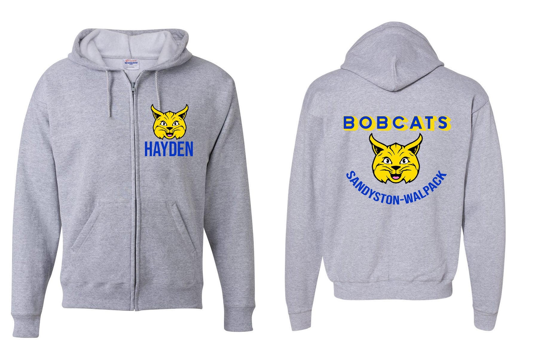 Sandyston Walpack design 2 Zip up Sweatshirt