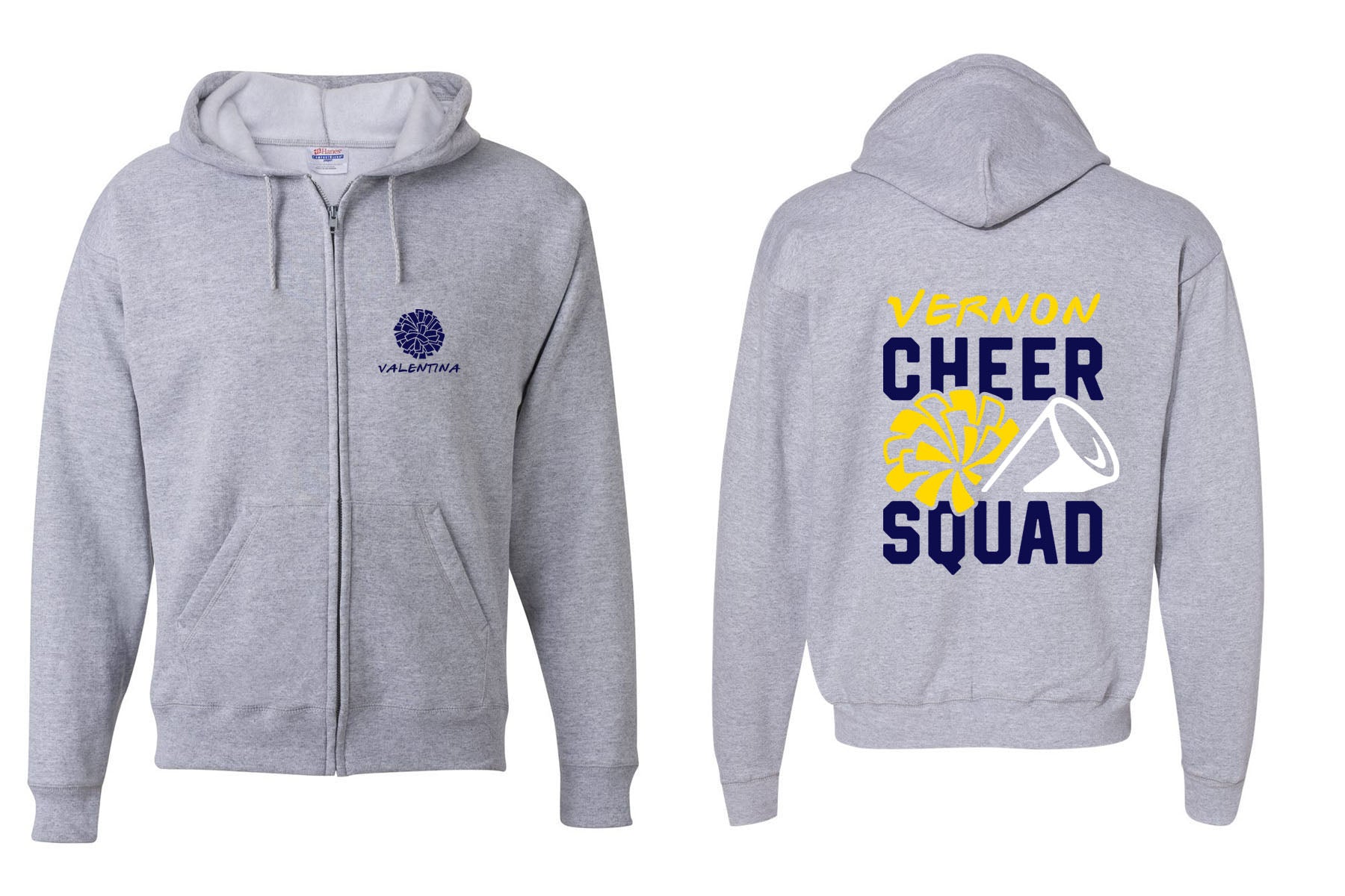 Vikings Cheer design 6 Zip up Sweatshirt