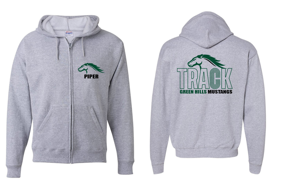 Green Hills Track design 1 Zip up Sweatshirt