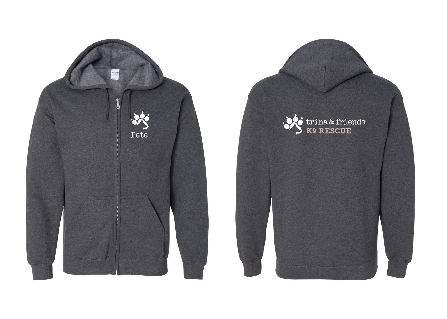 Trina & Friends design 2 Zip up Sweatshirt