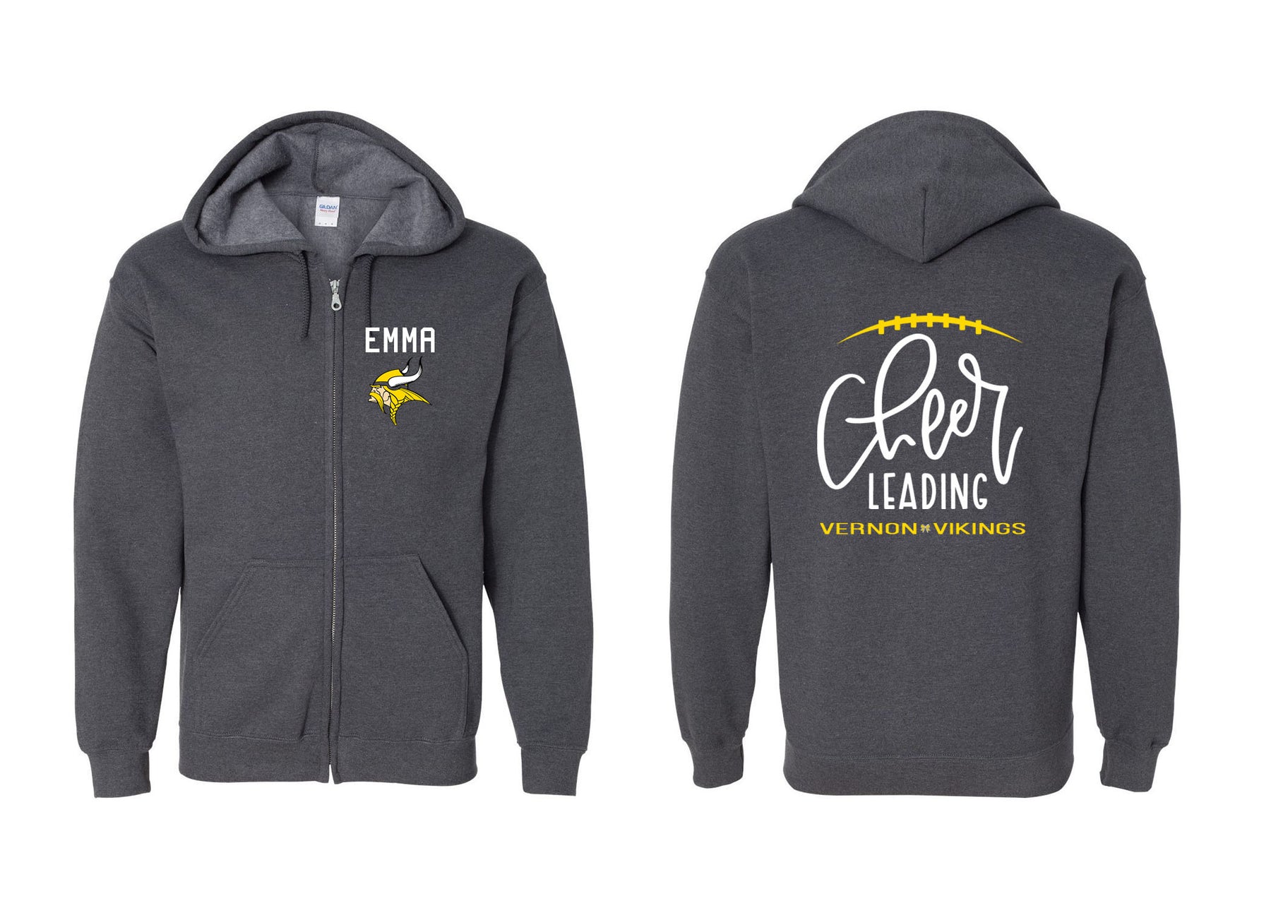 Vikings Cheer design 5 Zip up Sweatshirt
