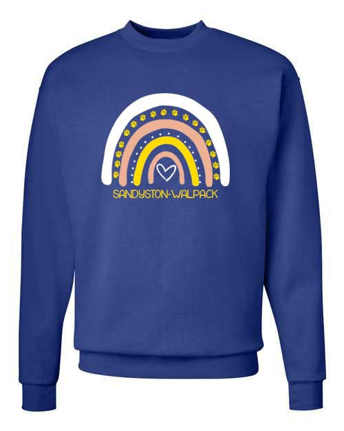 Sandyston Rainbow non hooded sweatshirt