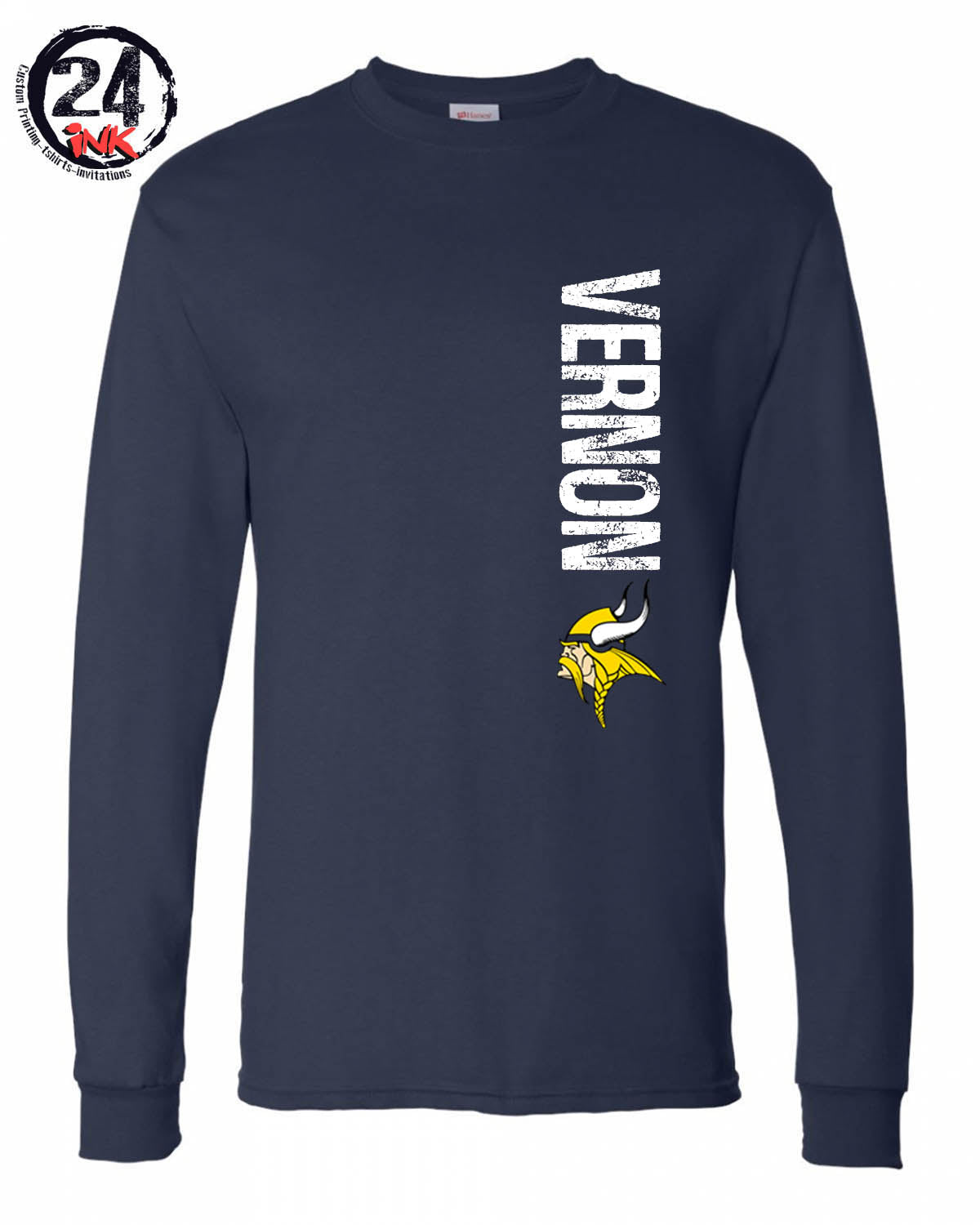 Side Vernon Vikings Long Sleeve Shirt