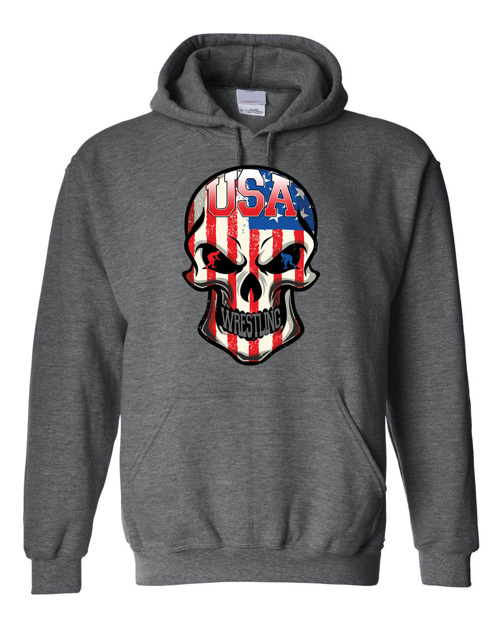 Wrestling Skull Hooded Sweatshirt
