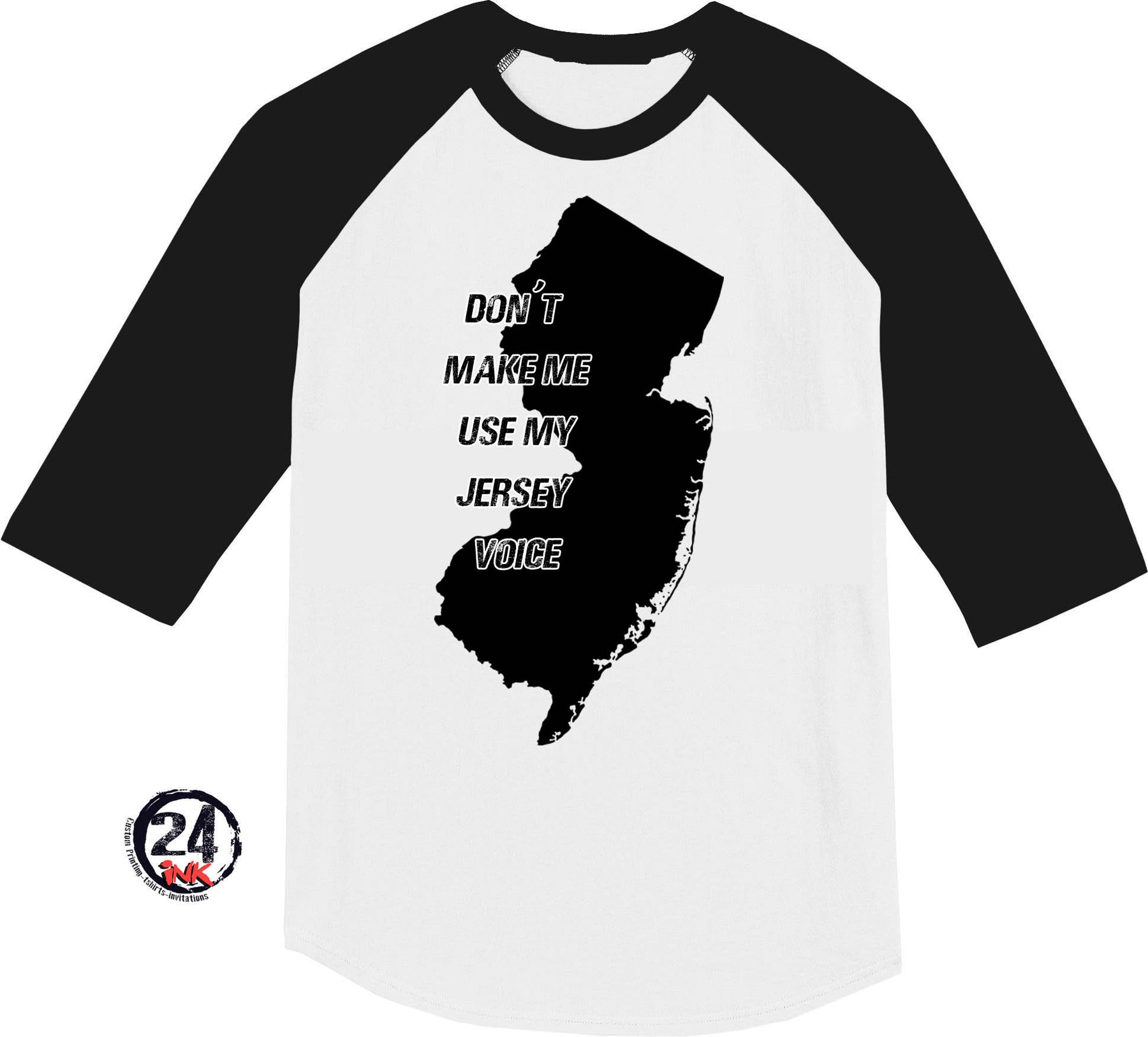 Don't make me use my Jersey Voice Shirt, Gray