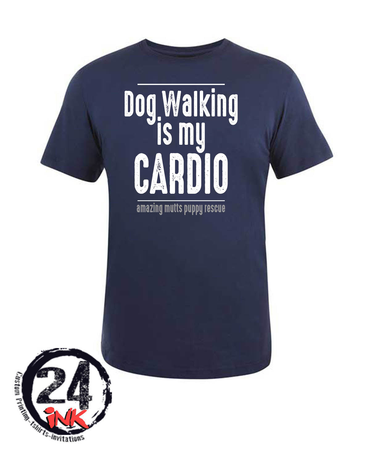 AMPR Dog walking is my cardio t-shirt