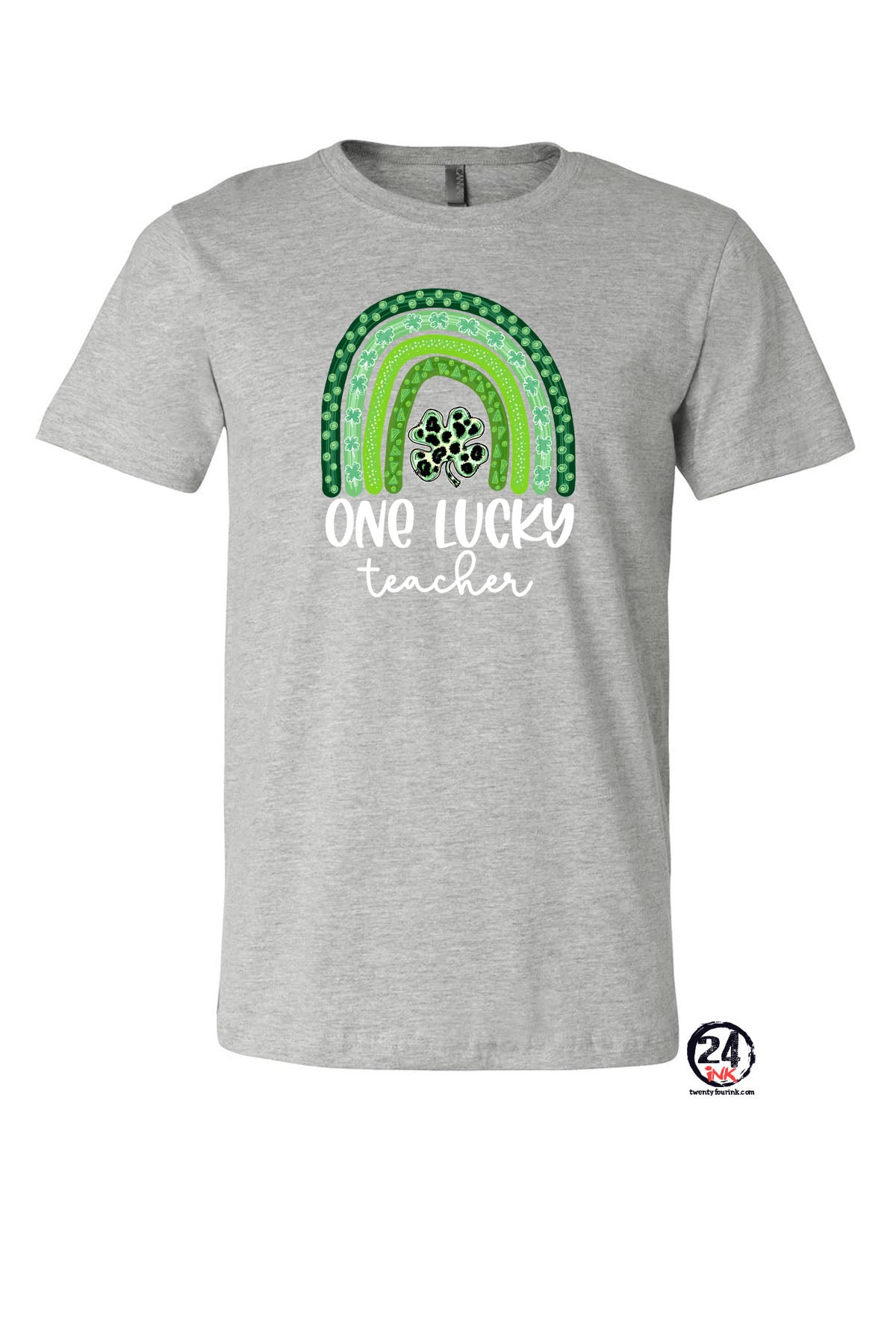One Lucky Teacher Rainbow T-Shirt