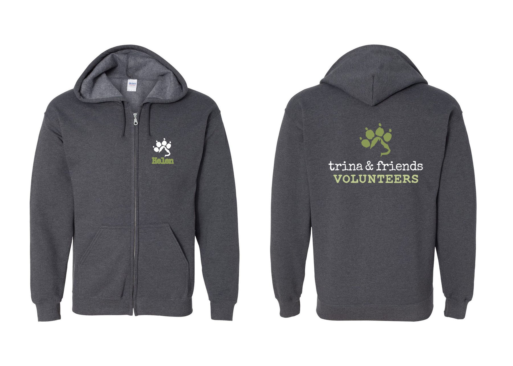 Trina & Friends design 3 Zip up Sweatshirt