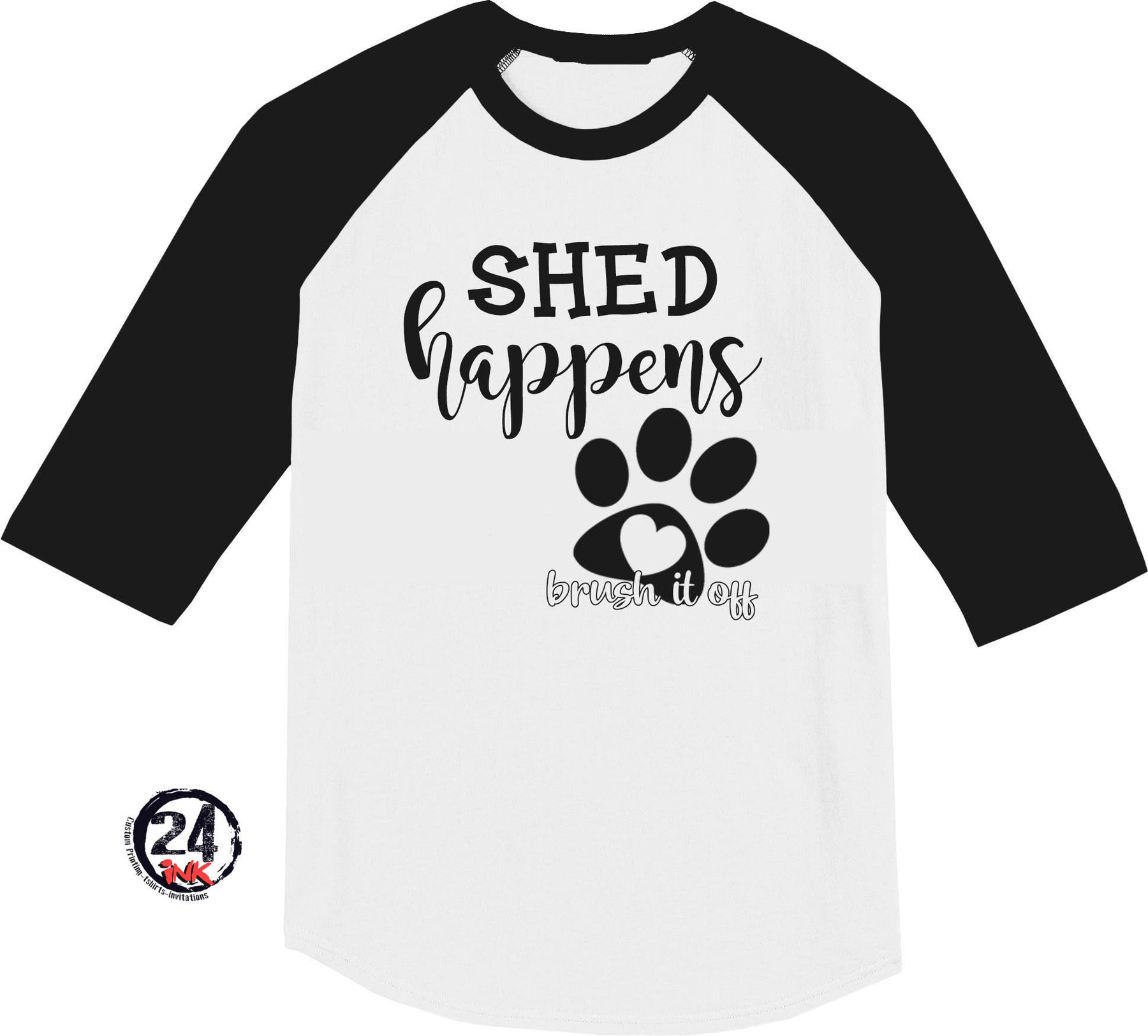 Shed Happens raglan shirt